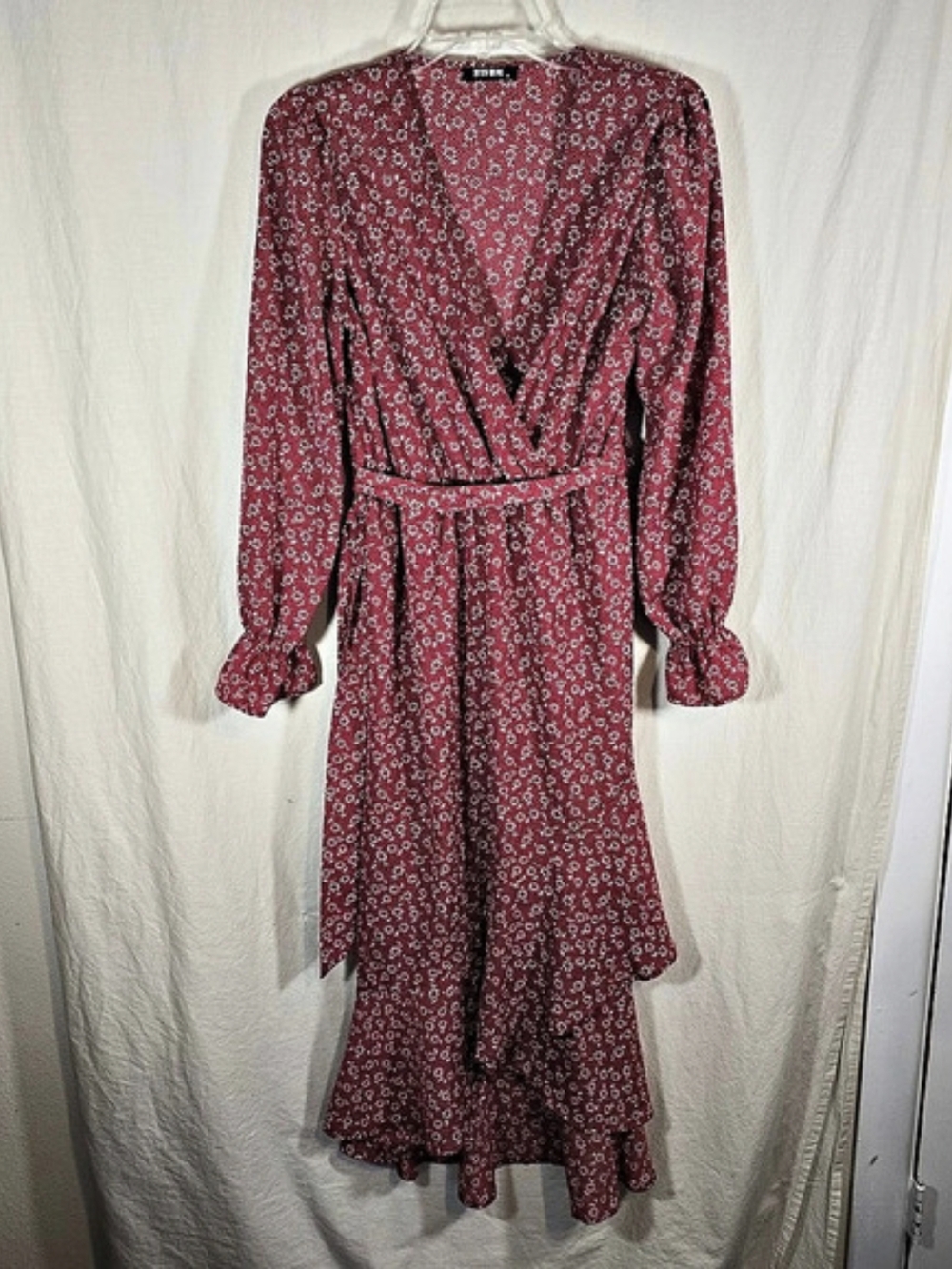 BTFBM Floral High Low Wrap Maxi Dress Size M